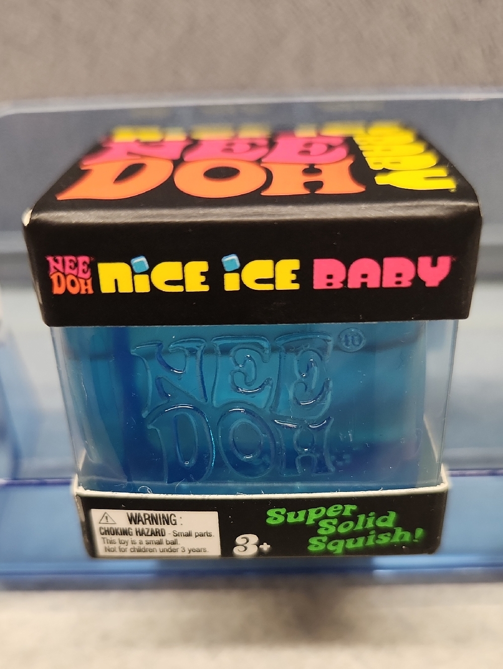 NeeDoh Nice Ice Baby Cube - Blue NEW